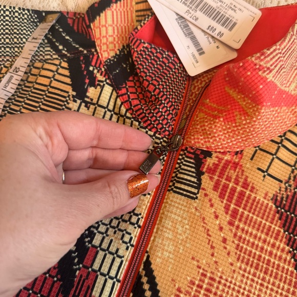 NWT Tail golf brushstroke grid sleeveless quarter zip sleeveless top - Picture 5 of 8